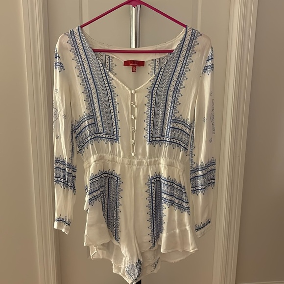 Saks fifth ave red white and blue romper - Picture 2 of 4